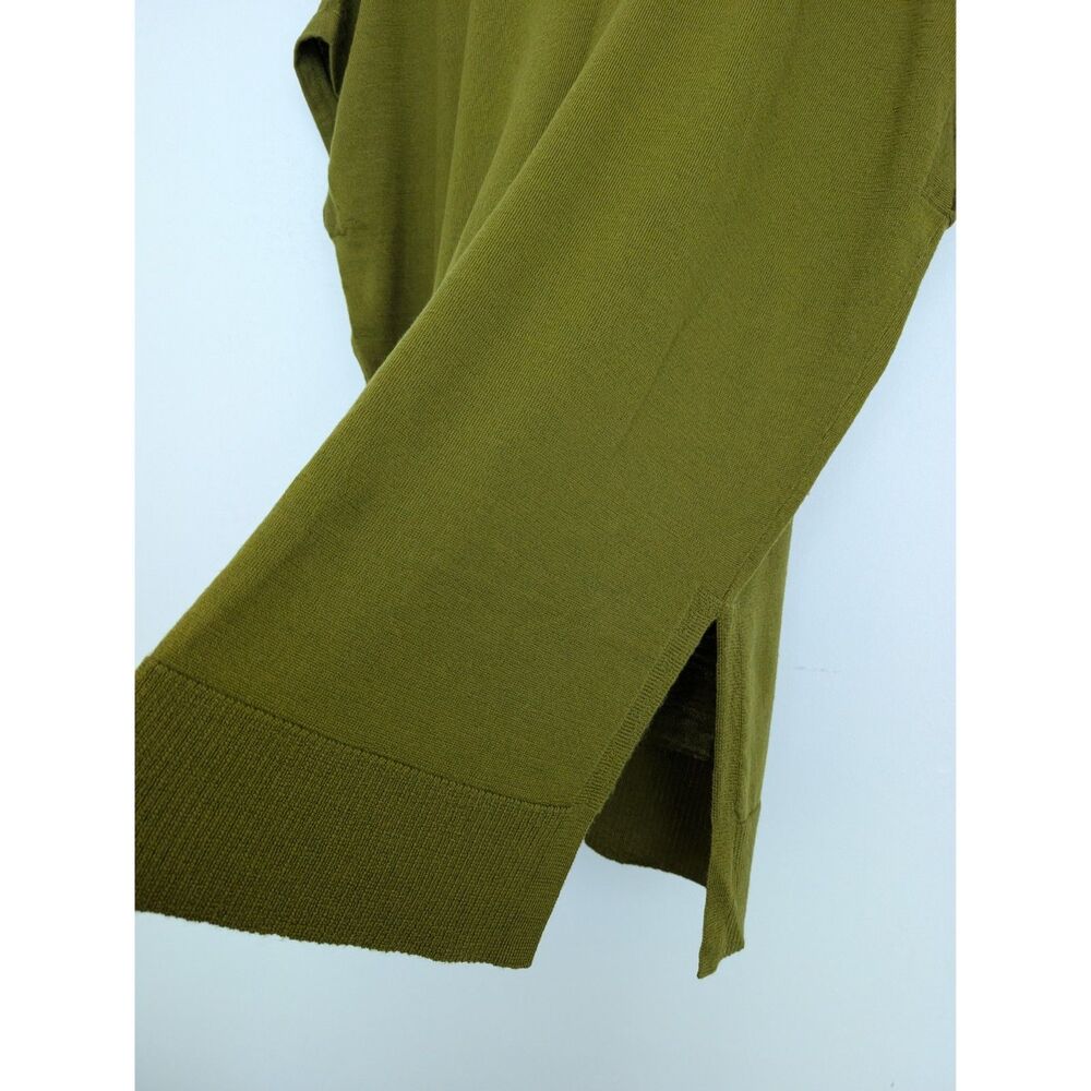 Eileen Fisher Merino Wool Italian Yarn V Neck Longline Sweater Tunic Vest Sz M - Picture 11 of 16